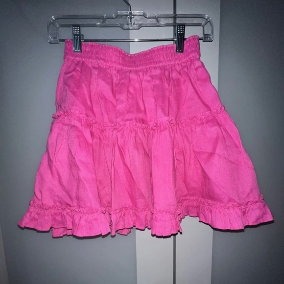 Hill‎ House Pink Woman’s Skirt Size Medium 100% Linen with a cotton lining - Picture 3 of 7